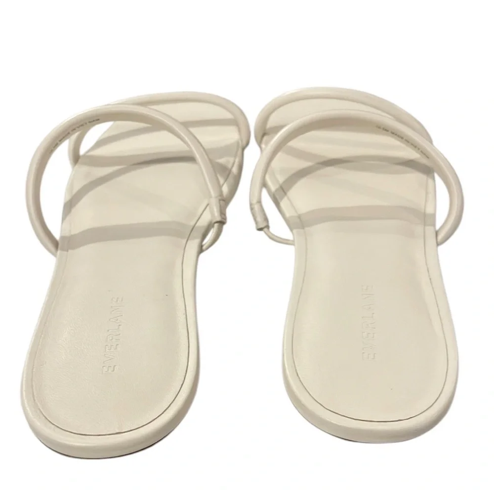 EVERLANE The Double Strap Slip-On Edgy Leather Boho Sandal 10.5 - Picture 11 of 15